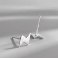 Lightning Bolt Stud Earrings