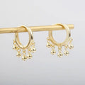 Ball Fall Earrings - Gold