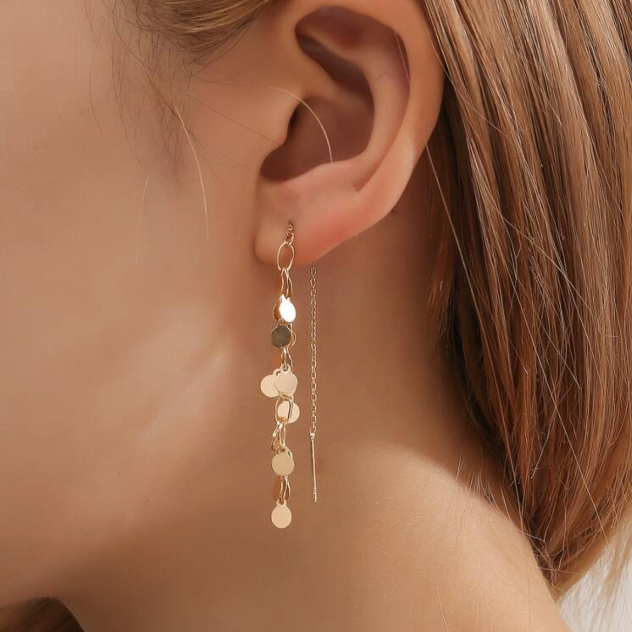 Penny Threader Earrings