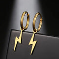 Lightning Bolt Earrings - Gold