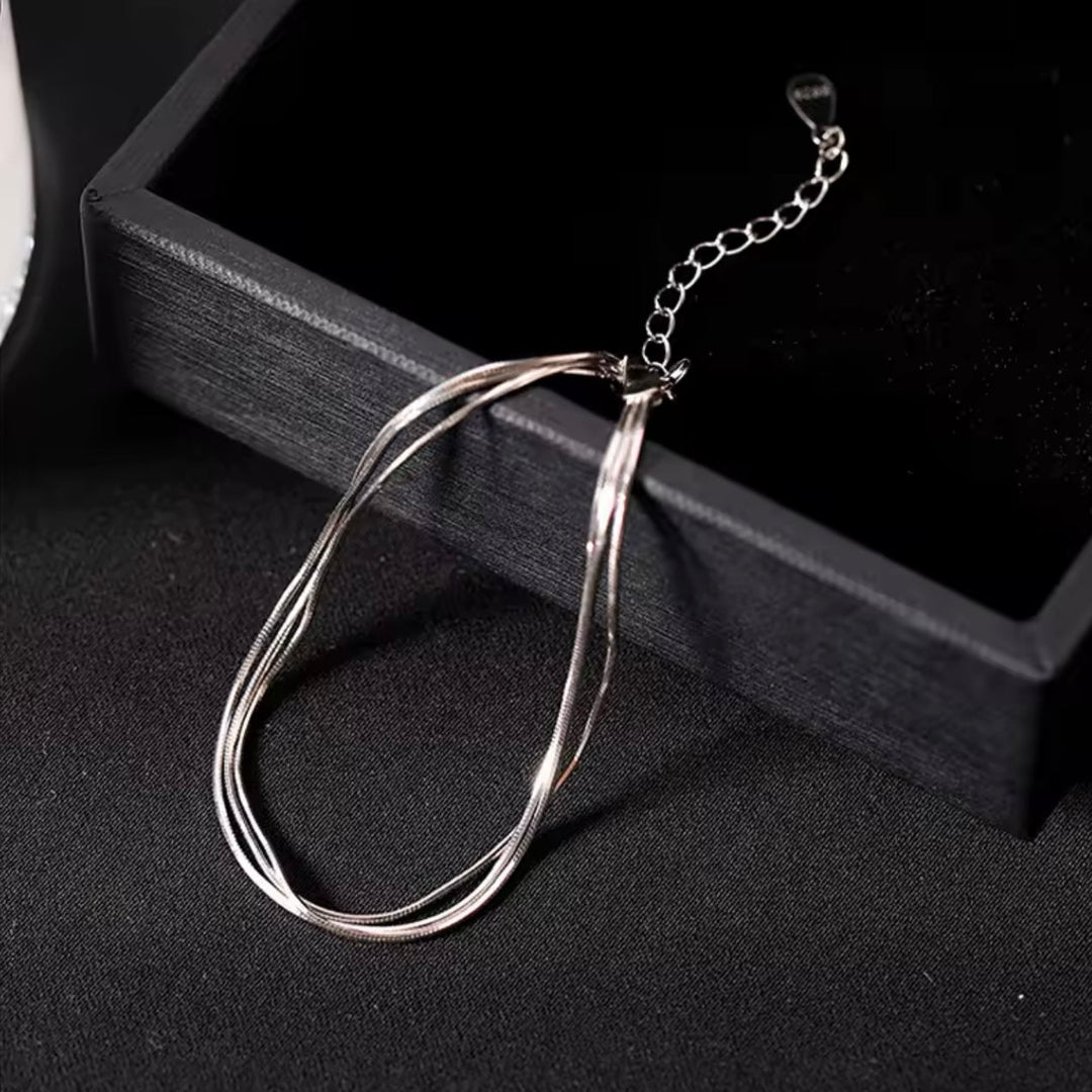 Silver String Bracelet