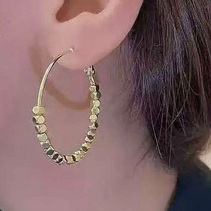 Evangeline Beaded Hoop Earrings