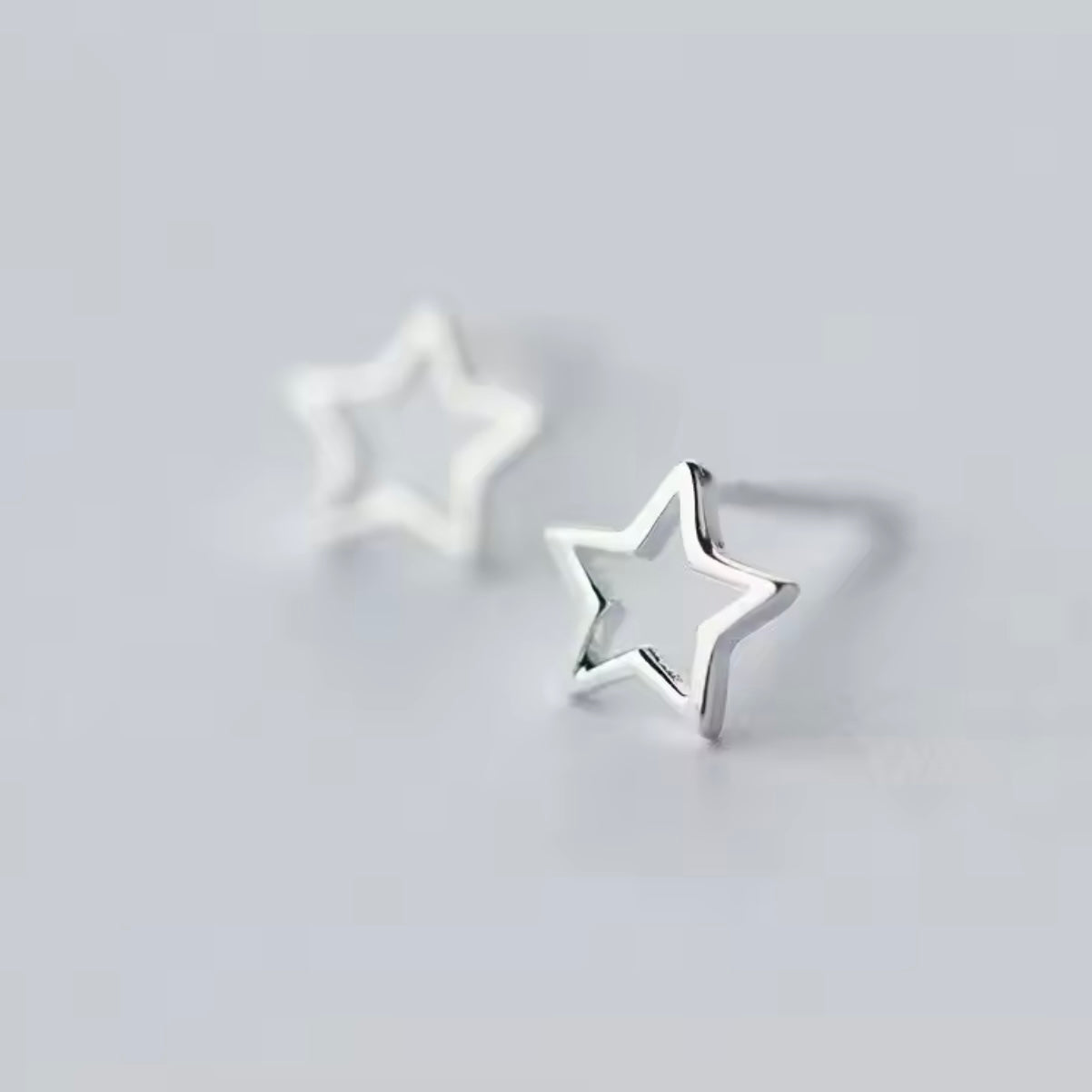 Hollow Star Stud Earrings