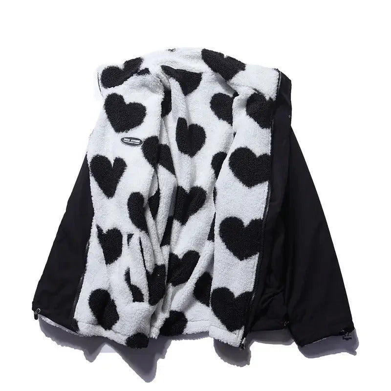 Camila | Reversible jacket with hearts