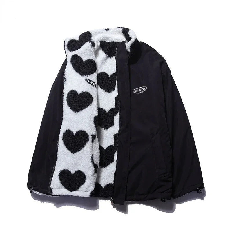 Camila | Reversible jacket with hearts