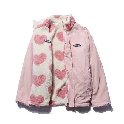 Camila | Reversible jacket with hearts