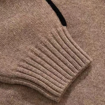 MARIEL | STRIPED TURTLENECK KNIT SWEATER