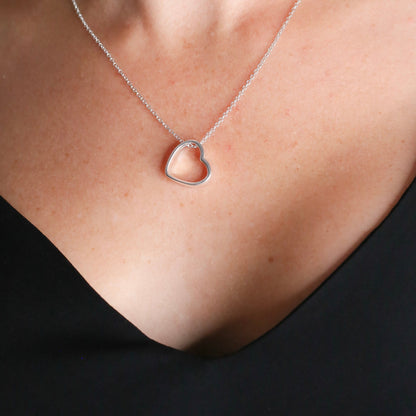 Hollow Heart Necklace