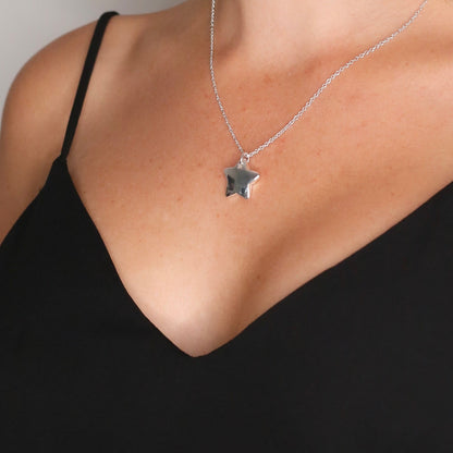 Sterling Silver Single Star Necklace