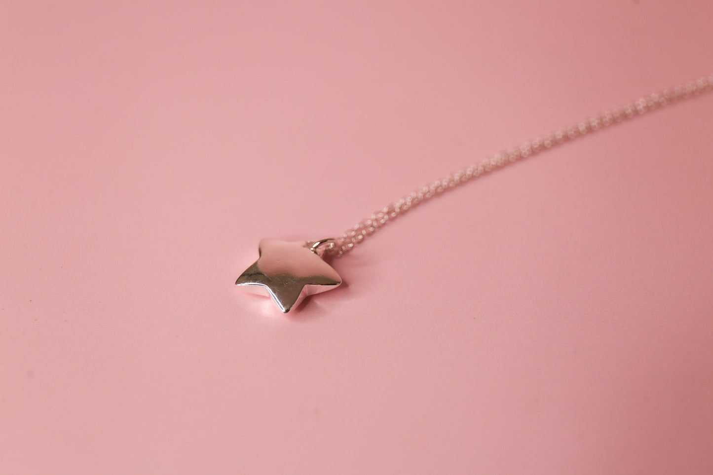 Sterling Silver Single Star Necklace
