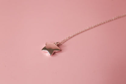 Sterling Silver Single Star Necklace