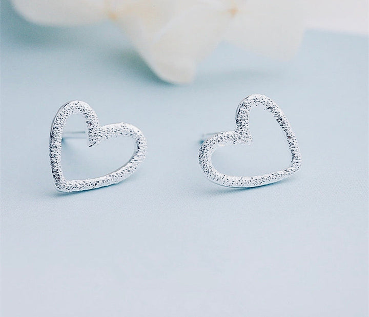 Glitter Heart Earrings