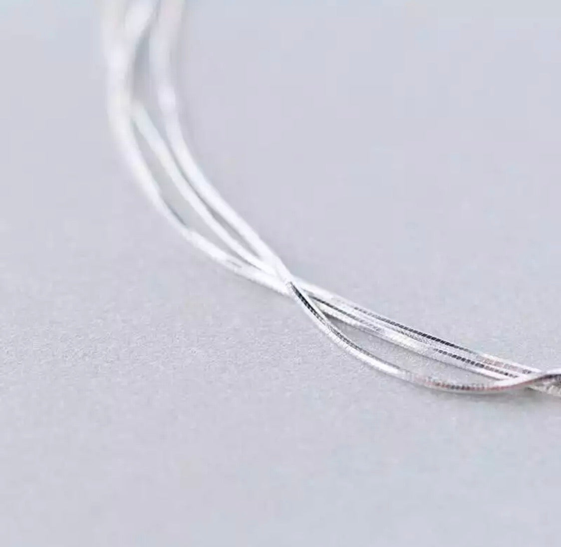 Silver String Bracelet