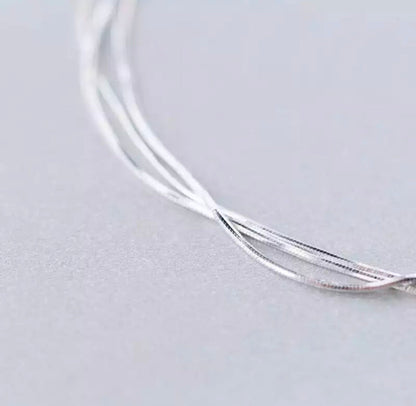 Silver String Bracelet