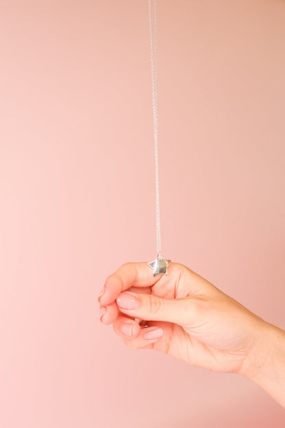 Sterling Silver Single Star Necklace