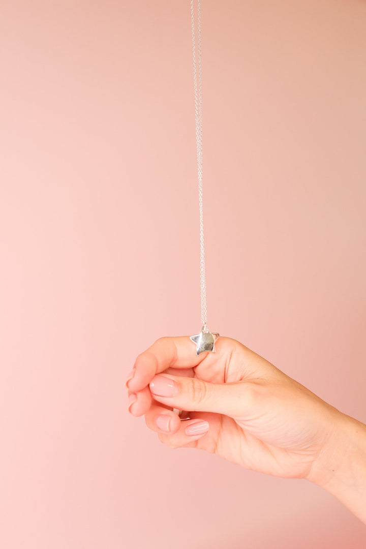 Sterling Silver Single Star Necklace