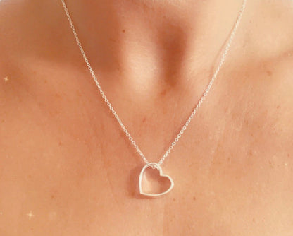 Hollow Heart Necklace