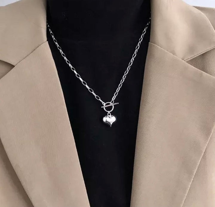 Boxy Heart Necklace