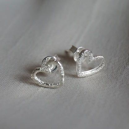 Glitter Heart Earrings