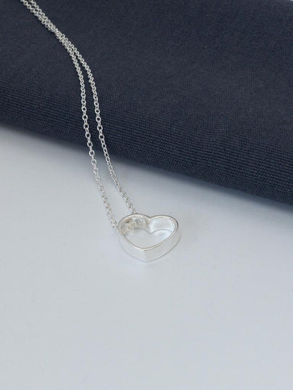 Hollow Heart Necklace