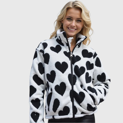 Camila | Reversible jacket with hearts