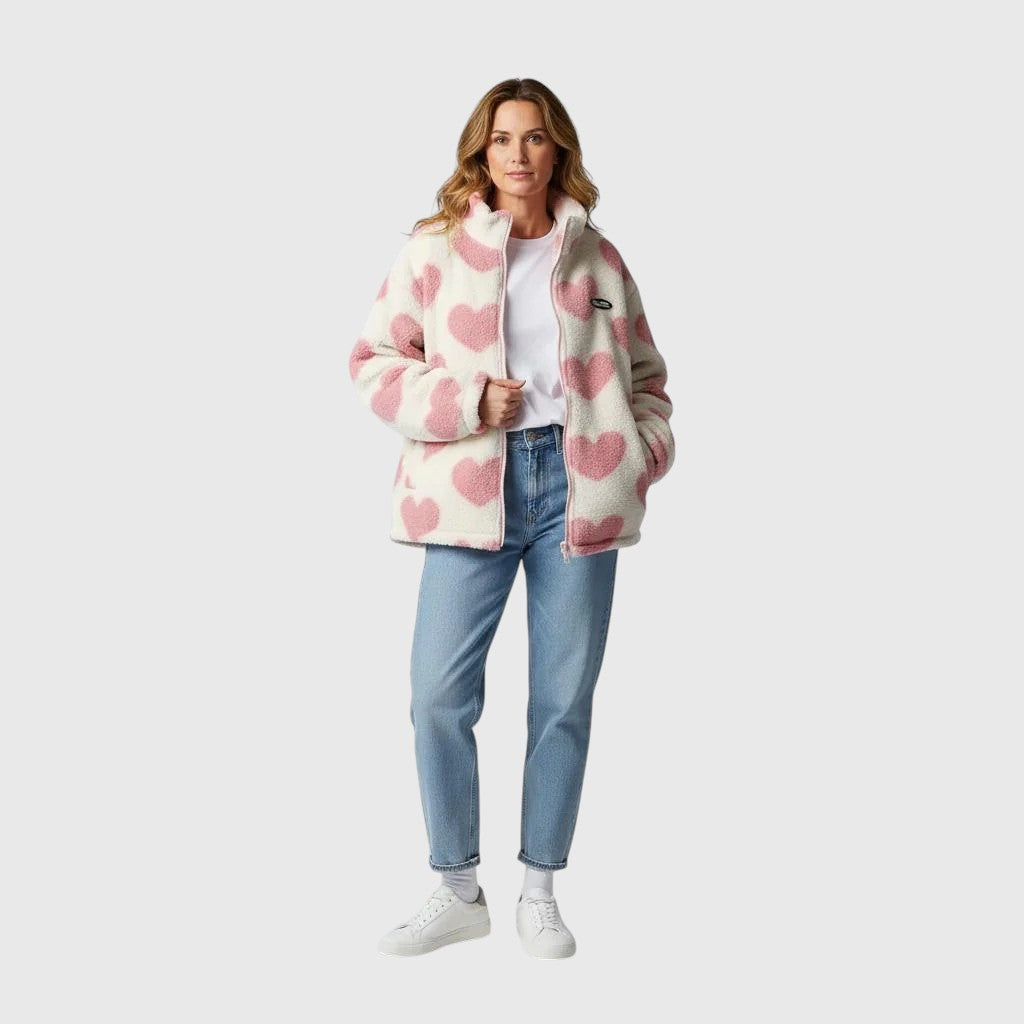 Camila | Reversible jacket with hearts